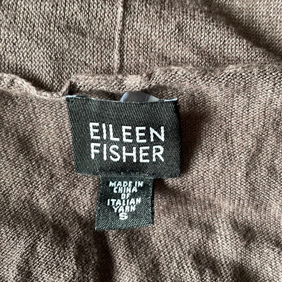 ⭐️Host Pick⭐️Eileen Fisher open cardigan, metallic shimmer - Picture 4 of 6